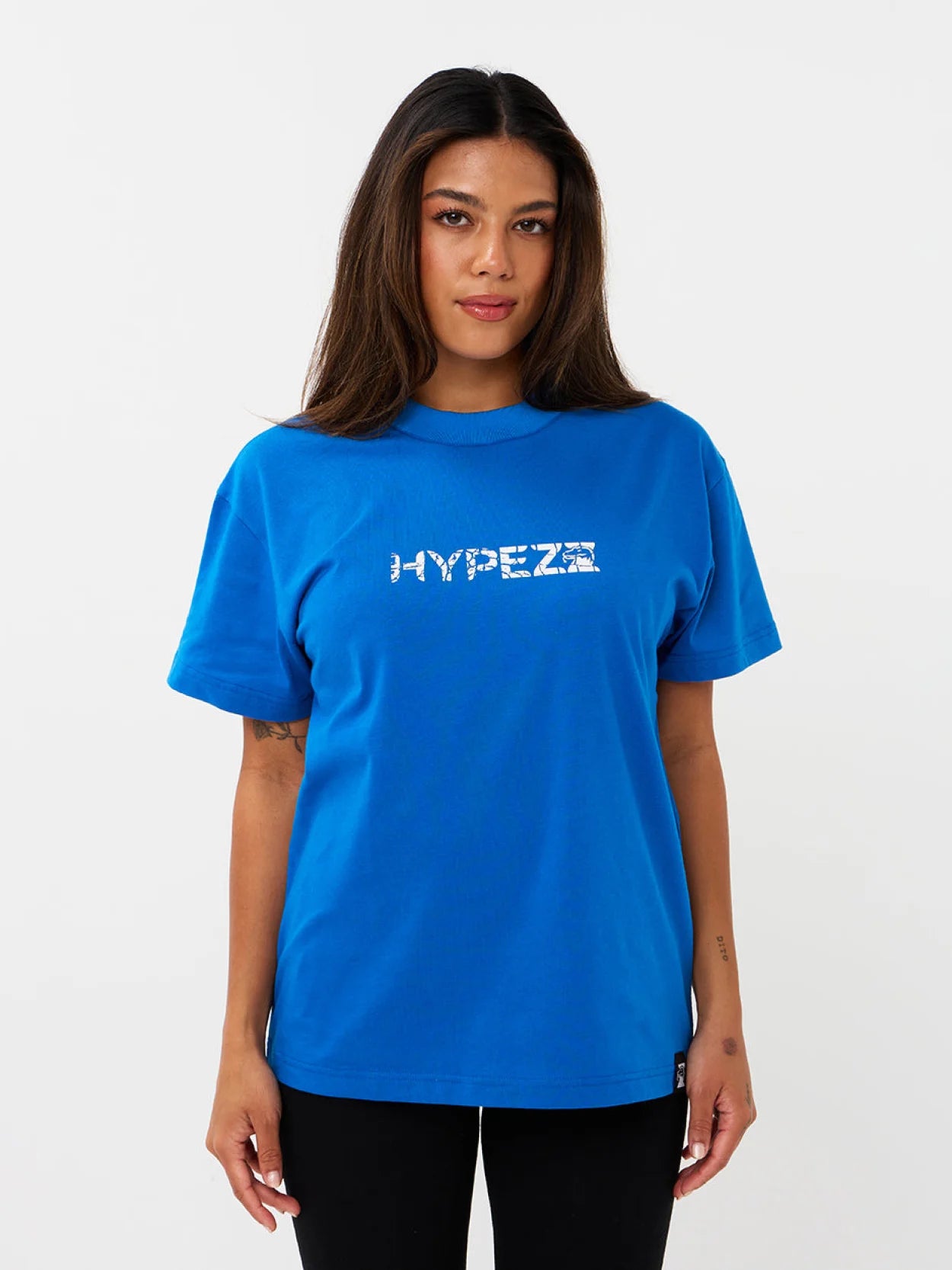 Core Tee - Zwart. Blauw / S